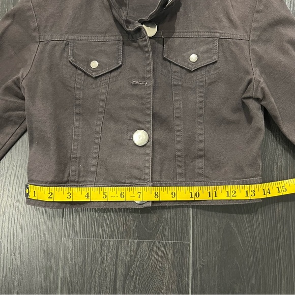 Dark Gray Crop Jacket - Picture 3 of 7